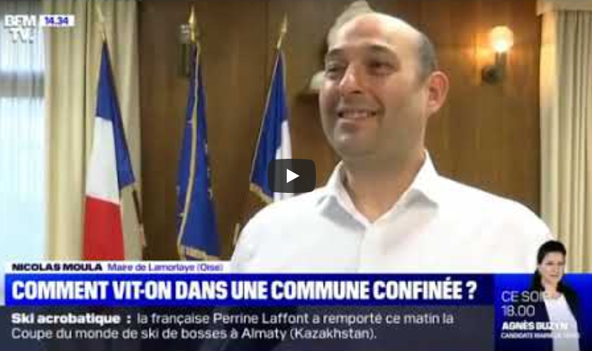 Lamorlaye - reportage coronavirus bfm tv