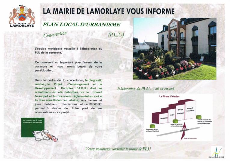 La mairie de Lamorlaye vous informe