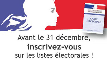 Inscriptions sur les listes électorales