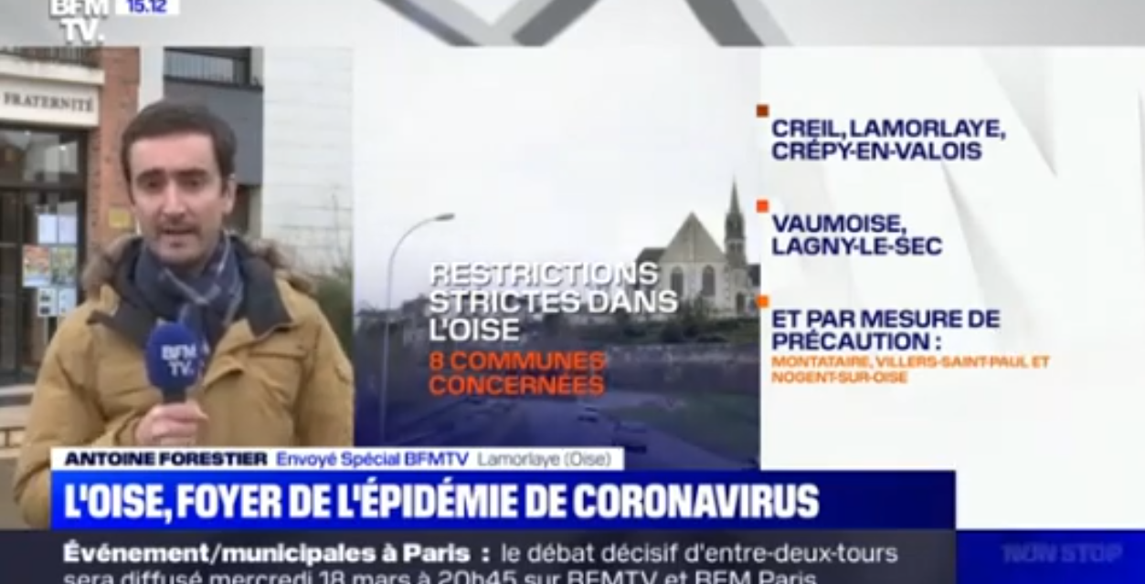 L’Oise, foyer de l’épidémie de coronavirus